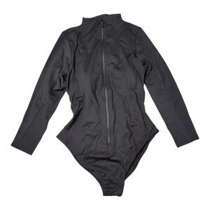 TA3 Surfy Swimsuit NWT Womens 4X Reg/Long Black Long-Sleeve One Piece Shapewear